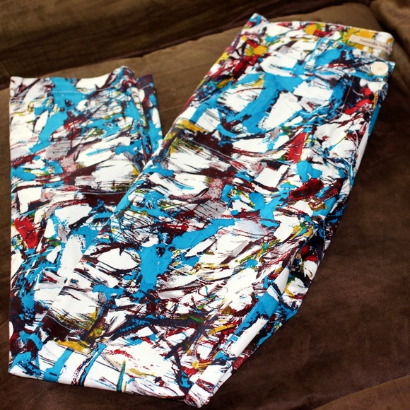SAMANTHA SUNG Pants - Samantha Sung 'Post-Post Modern' Print Pant